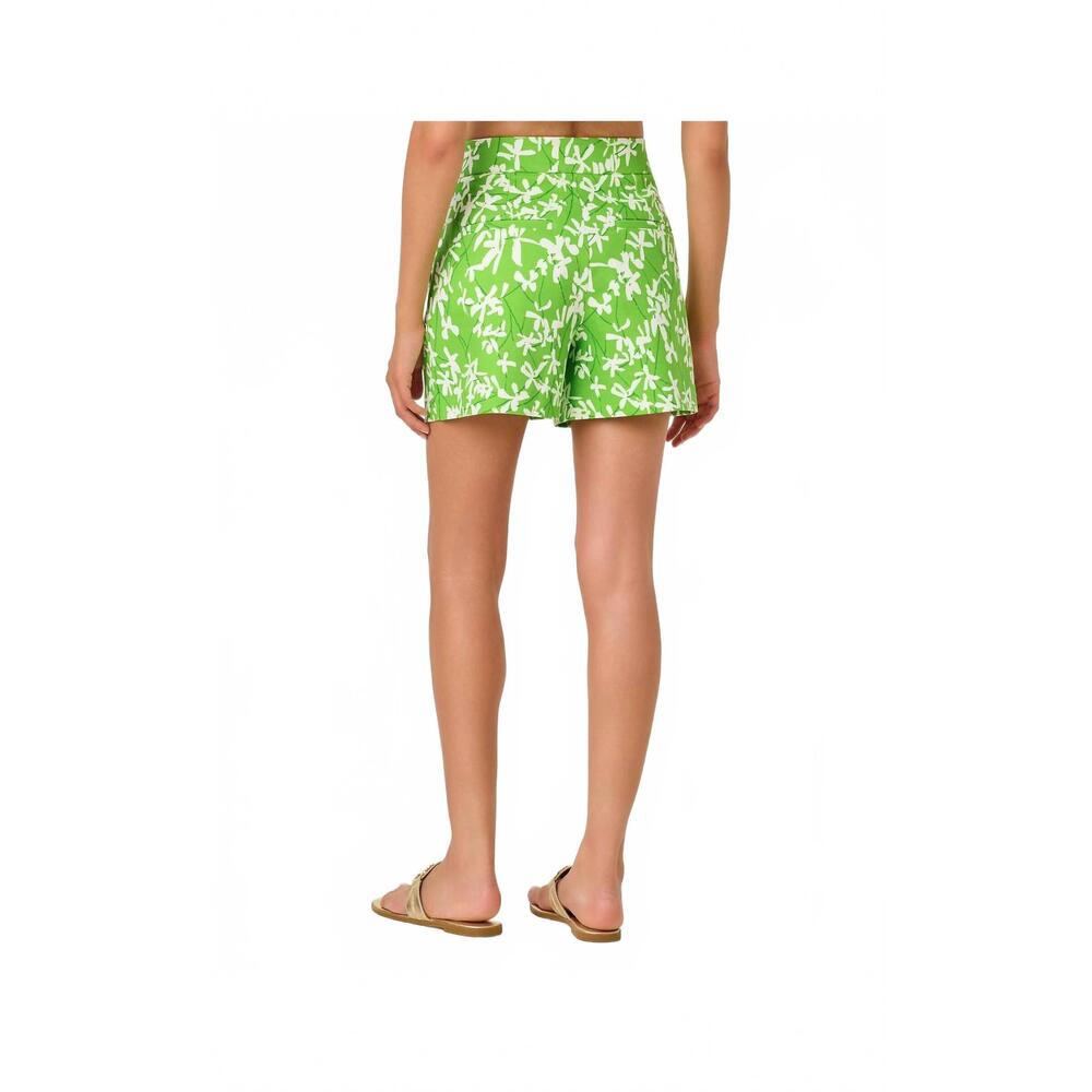 NEW LILLY PULITZER sarissa pull-on stretch shorts in crocodile green liza - Picture 5 of 7
